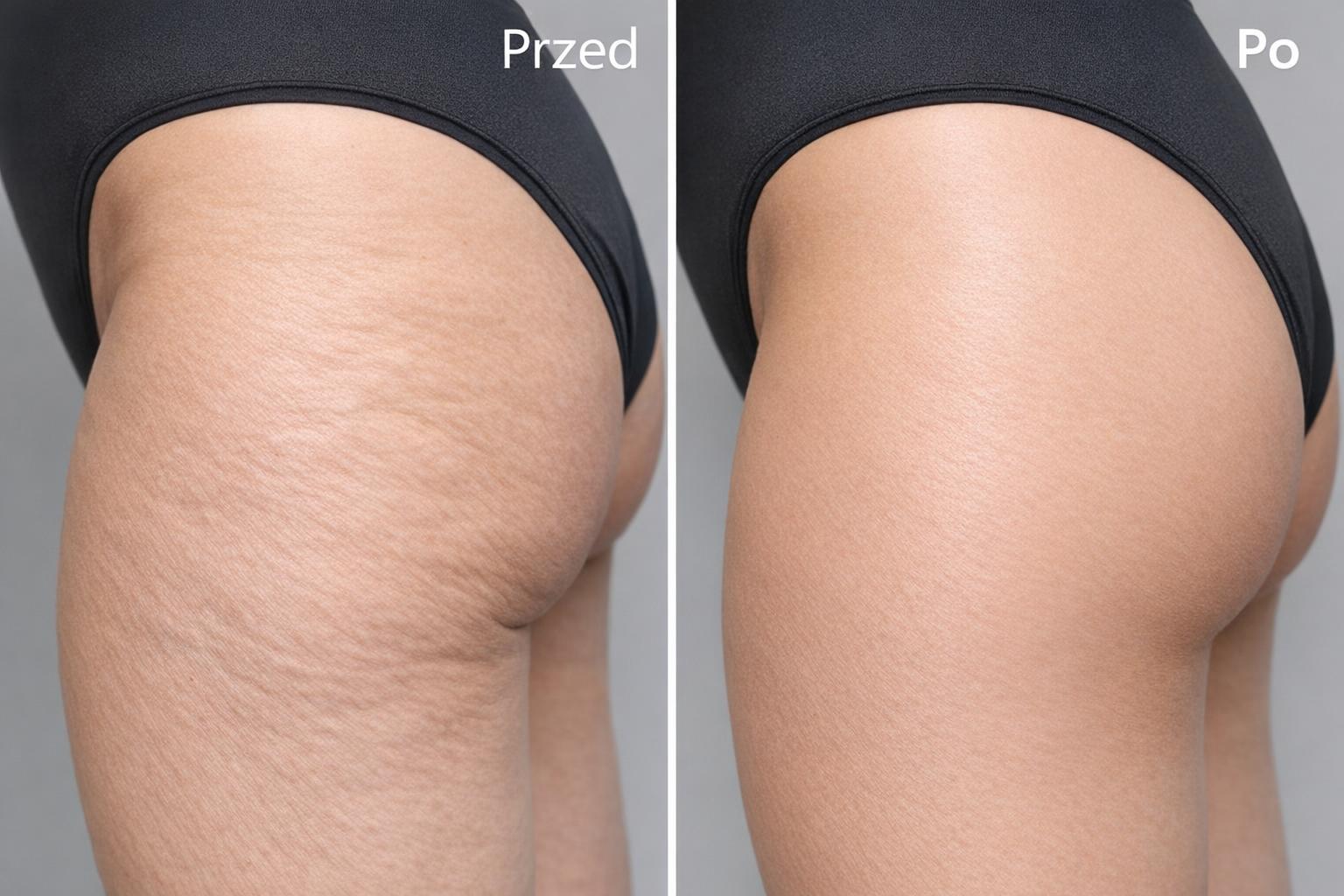 Zdjęcie rezultatu zabiegowego: poprawa jędrności skóry na udach